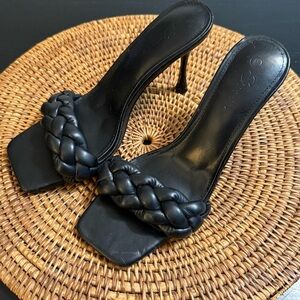 Ermonn‎ Black Women's Heels sandals